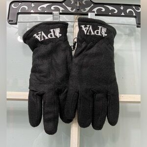 PVA black polyester gloves size Medium